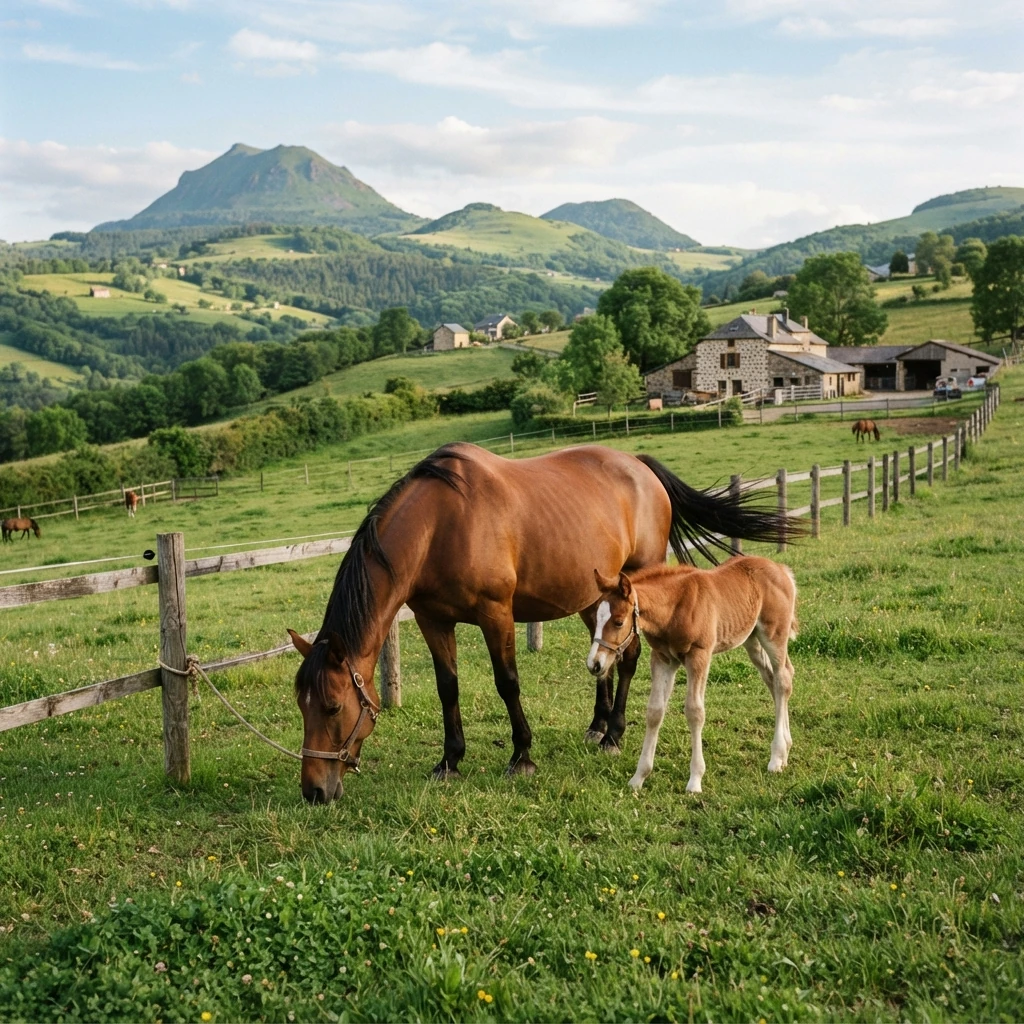 Élevage de chevaux au ELEVAGE OF PARADISE, Dornes