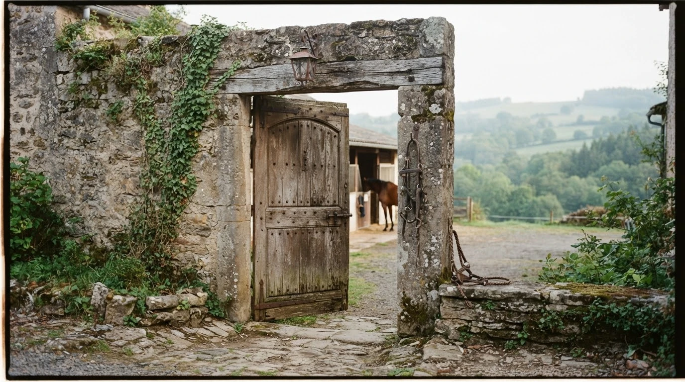 Entrée du ELEVAGE OF PARADISE, centre équestre à Dornes