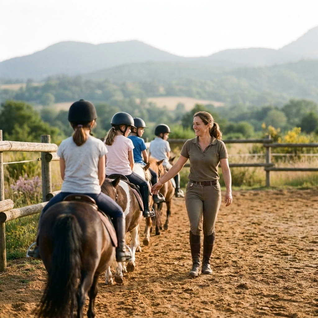 Cours de poney à Dornes, 58